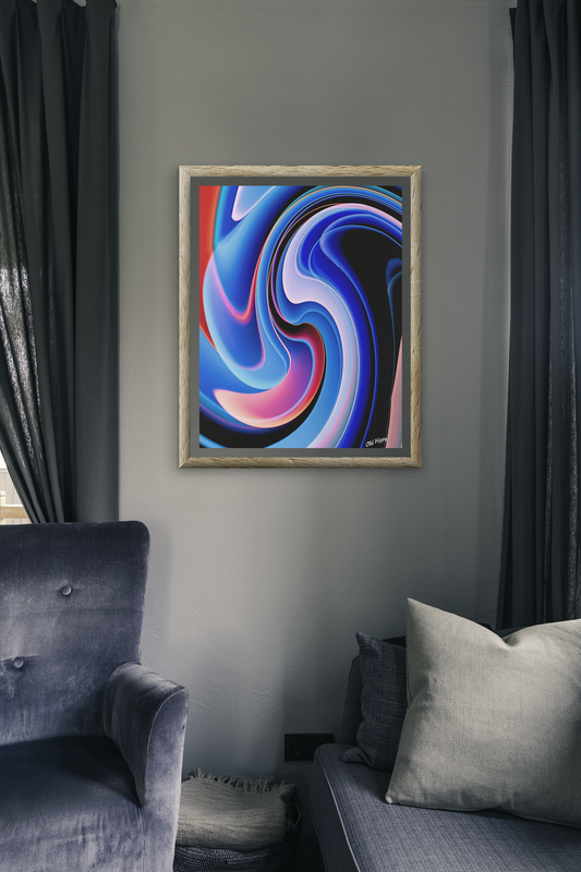 Currents of Creation Archival Giclee Print by Old Hippy