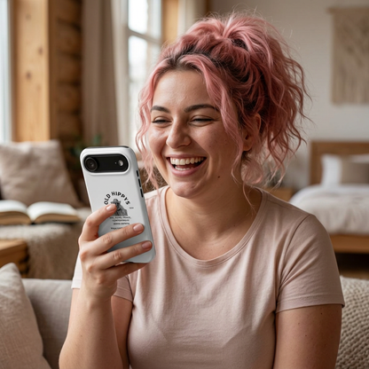 Old Hippys Phone Case — 'Life, Love, Peace, Contentment' Tough Protective Case