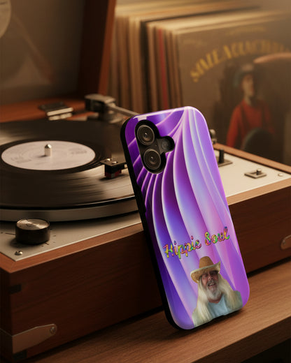 Phone Case — 'Hippie Soul' Purple Swirl Impact-Resistant Case