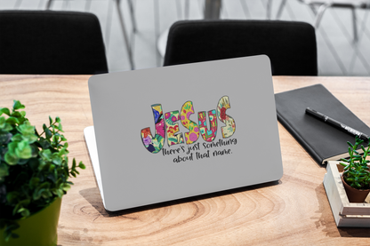 Floral 'Jesus There's Just Something About That Name' Matte MacBook Case