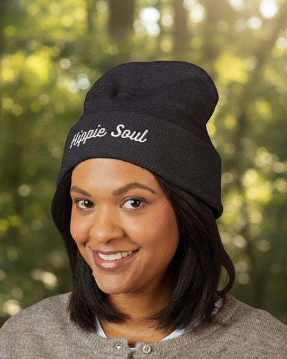 Embroidered 'Jesus is Lord' Cuffed Beanie — Christian Faith Knit Hat