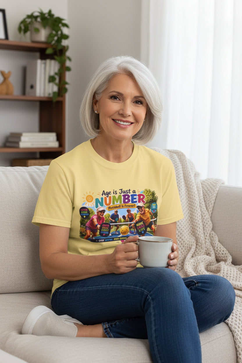 Age Is Just a Number Pickleball Tee Shirt
