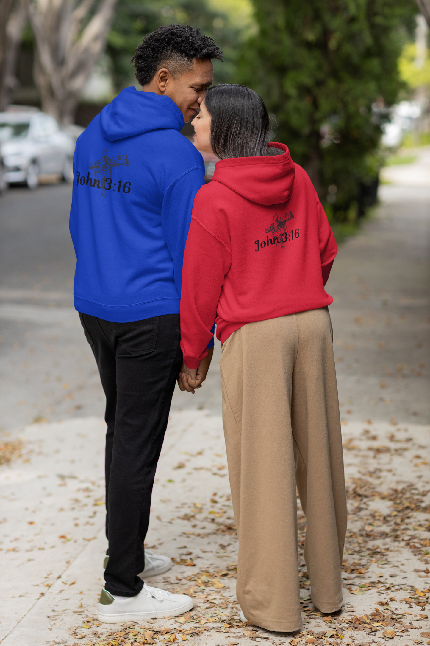 Jesus Is Lord Full-Zip Hoodie — John 3:16 Cross
