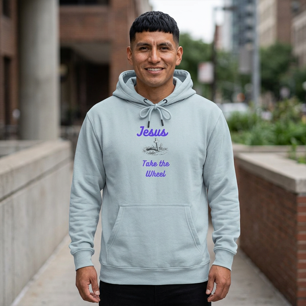 Jesus Take the Wheel Hoodie — Christian Faith Graphic Hoodie