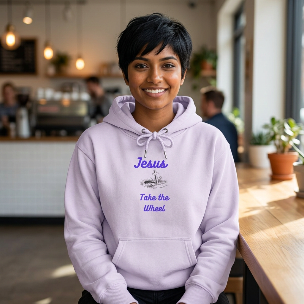 Jesus Take the Wheel Hoodie — Christian Faith Graphic Hoodie