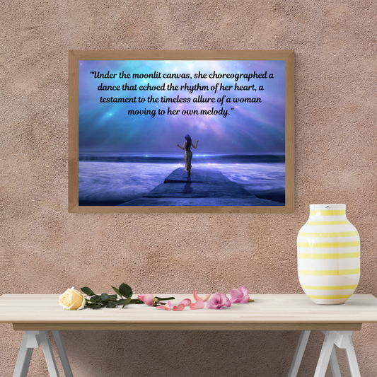 Moving to Her Own Melody Satin and Archival Matte Poster