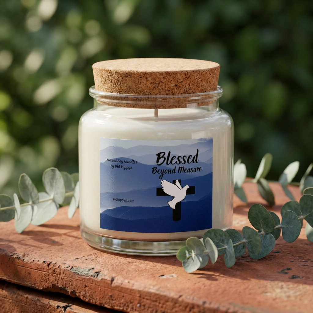Blessed Beyond Measure Gift Set — Blush Blanket, Crochet Bouquet, Bow Clip & Candle