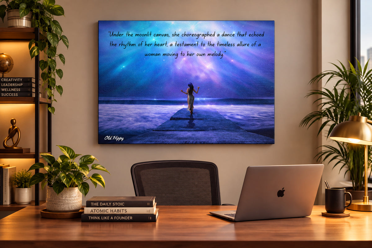 Moving to Her Own Melody Canvas