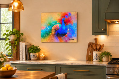 Radiant Plummage  Peacock Canvas Print