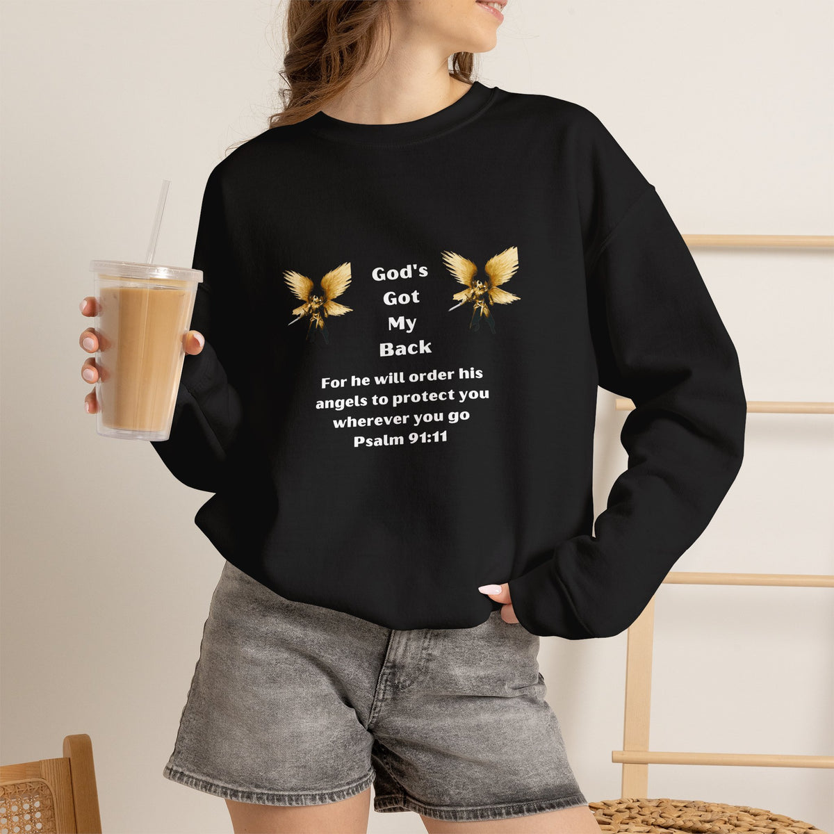 God's Got  My Back Crewneck Sweatshirt