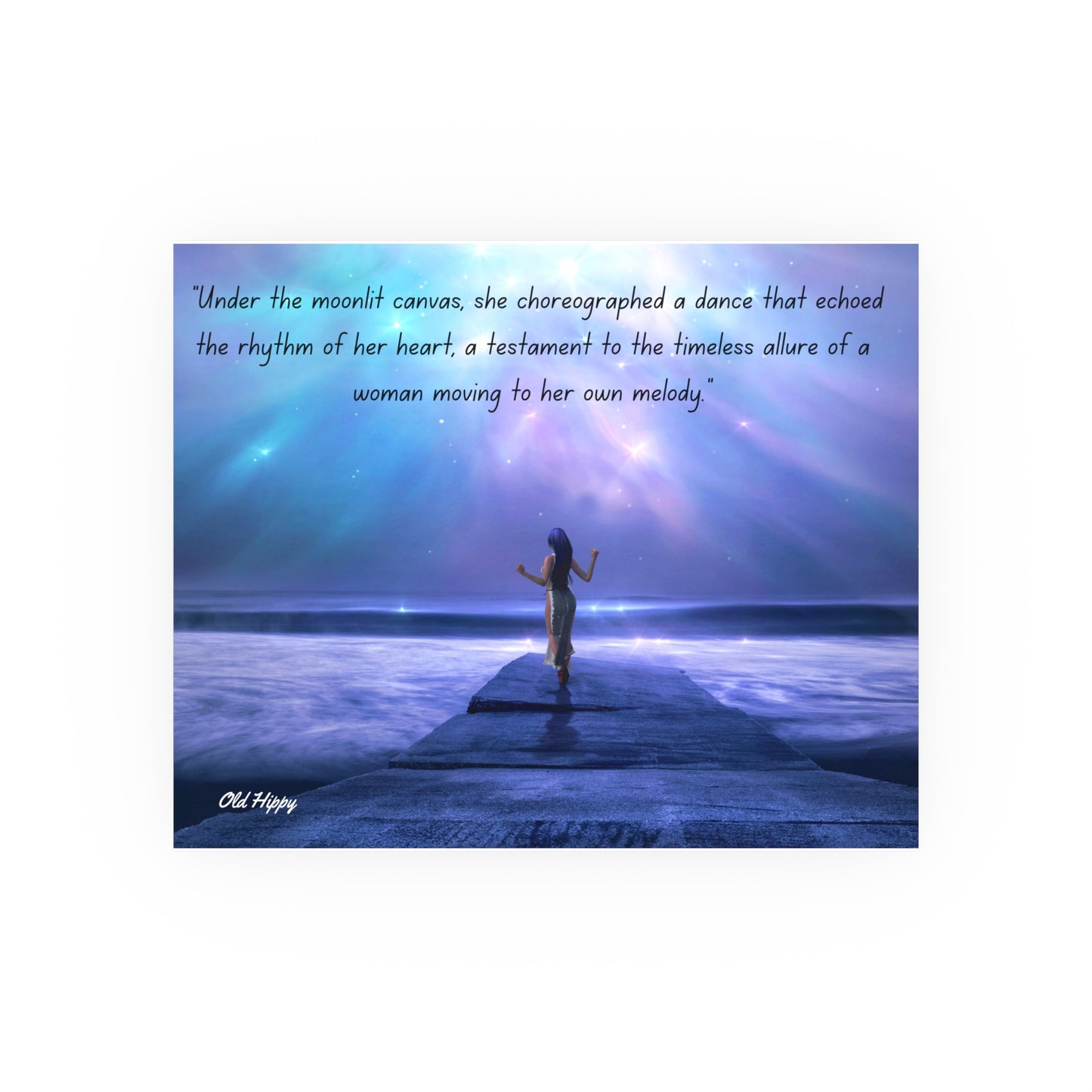 Moving to Her Own Melody Satin and Archival Matte Poster