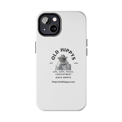 Old Hippys Phone Case — 'Life, Love, Peace, Contentment' Tough Protective Case