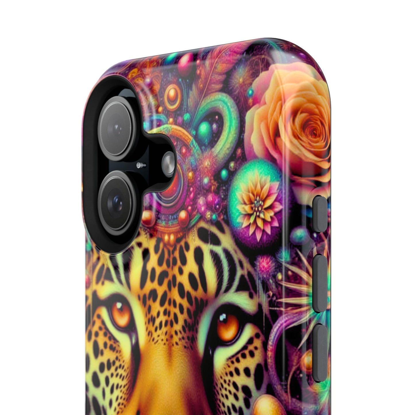 Leopard Psychedelic Phone Case — Vibrant Impact-Resistant iPhone Cover