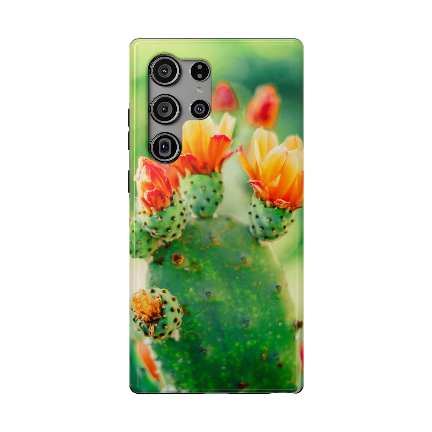 Cactus Bloom Phone Case — Impact-Resistant Floral iPhone Cover