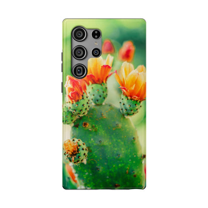 Cactus Bloom Phone Case — Impact-Resistant Floral iPhone Cover