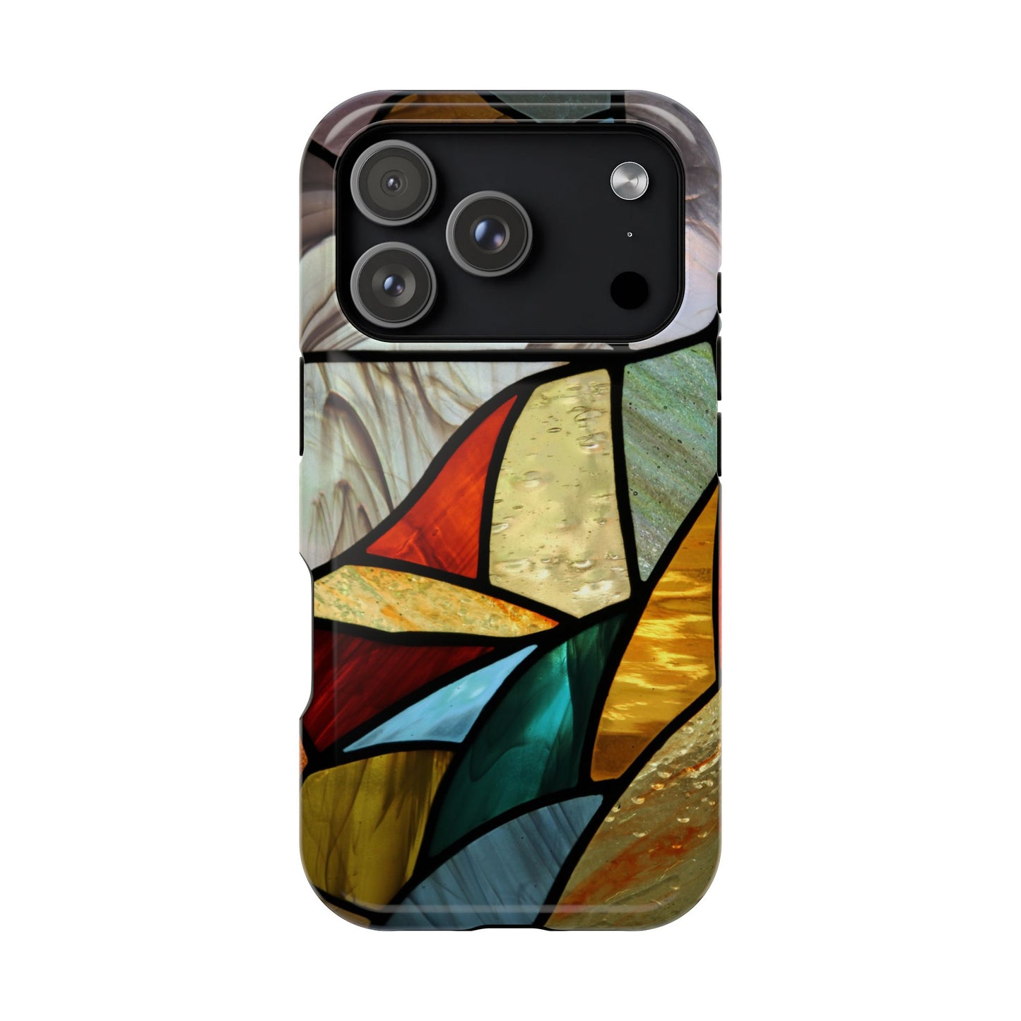 Stained Glass Impact Phone Case — Colorful Mosaic Protective Cover