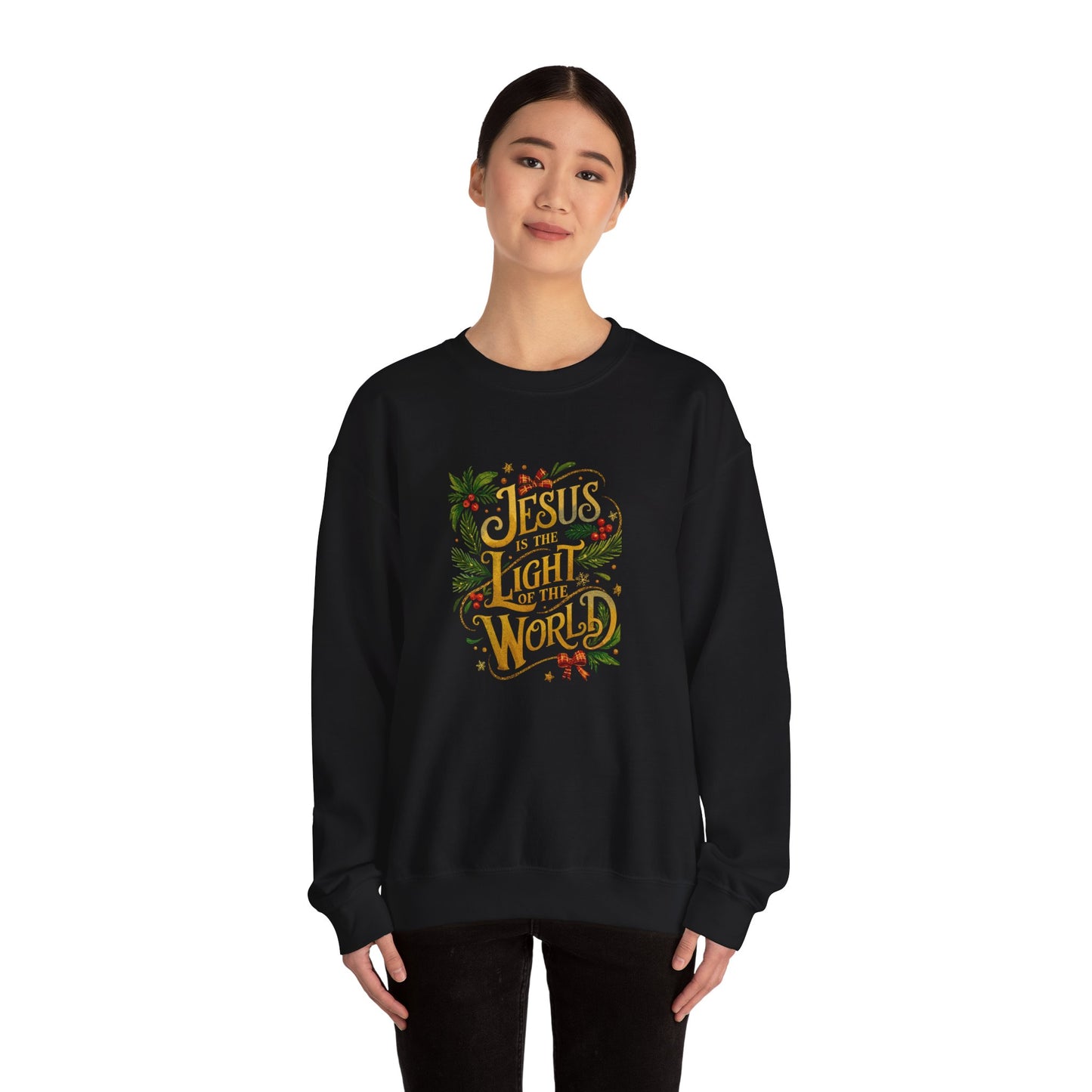 Jesus Light of the World Unisex Crewneck Sweatshirt