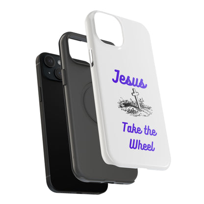 Jesus Take the Wheel Phone Case — Christian Impact-Resistant iPhone Case