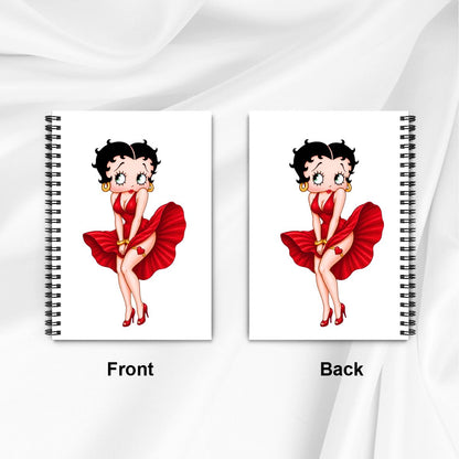 Spiral Notebook betty boop poses
