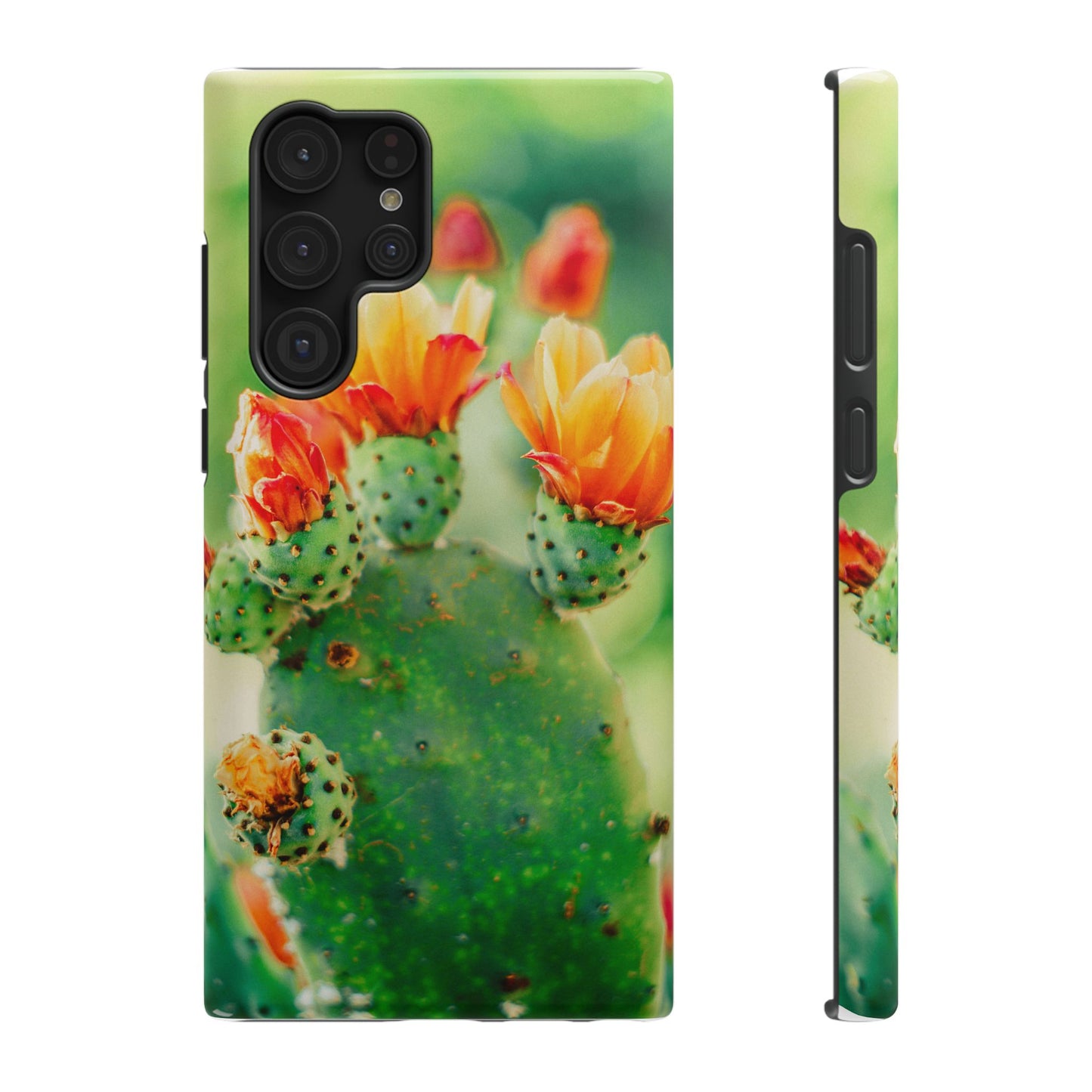 Cactus Bloom Phone Case — Impact-Resistant Floral iPhone Cover