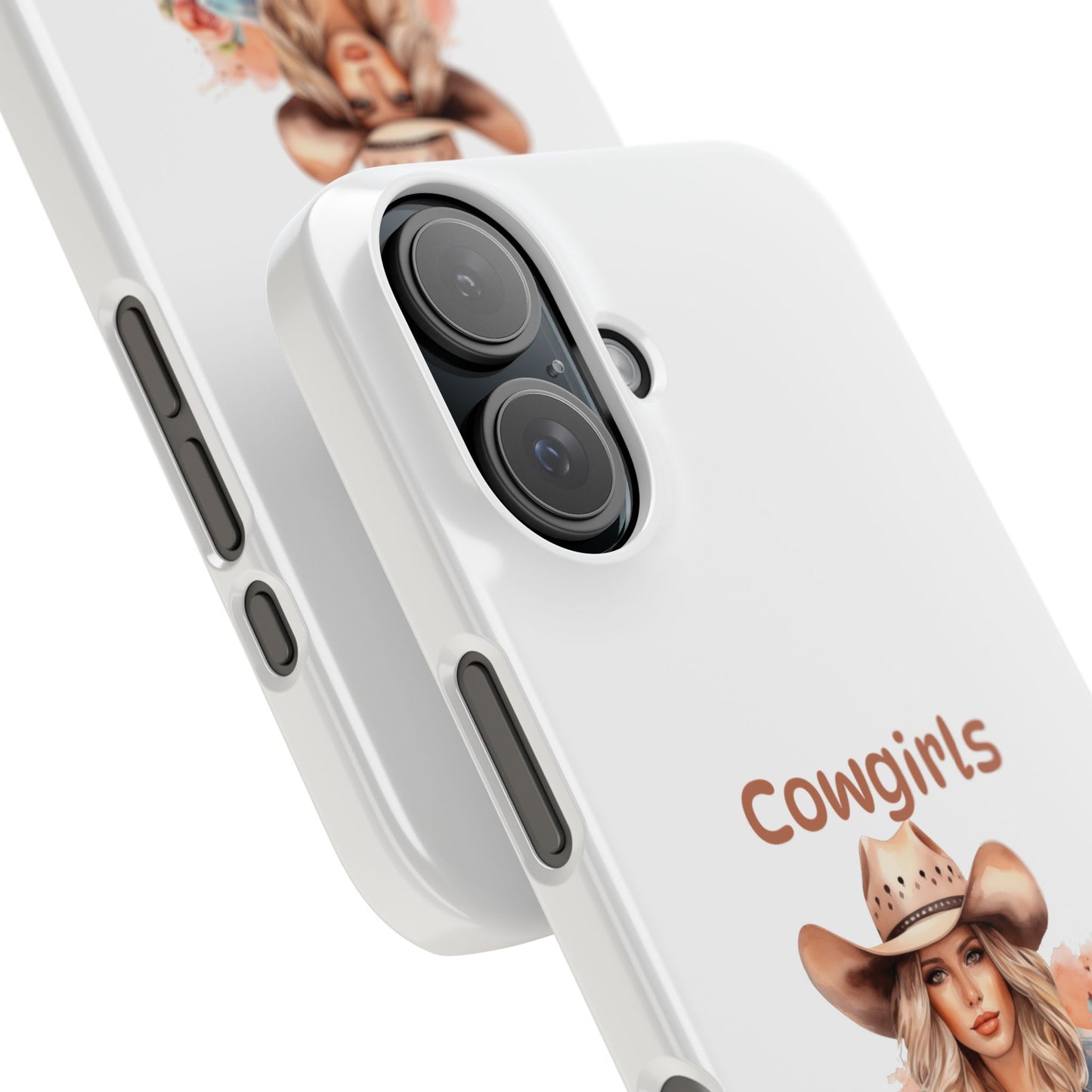 Cowgirls Phone Case — "Real Cowgirls Ride by Faith Not by Sight" Christian Western iPhone Snap Case