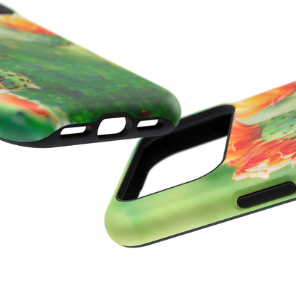 Cactus Bloom Phone Case — Impact-Resistant Floral iPhone Cover