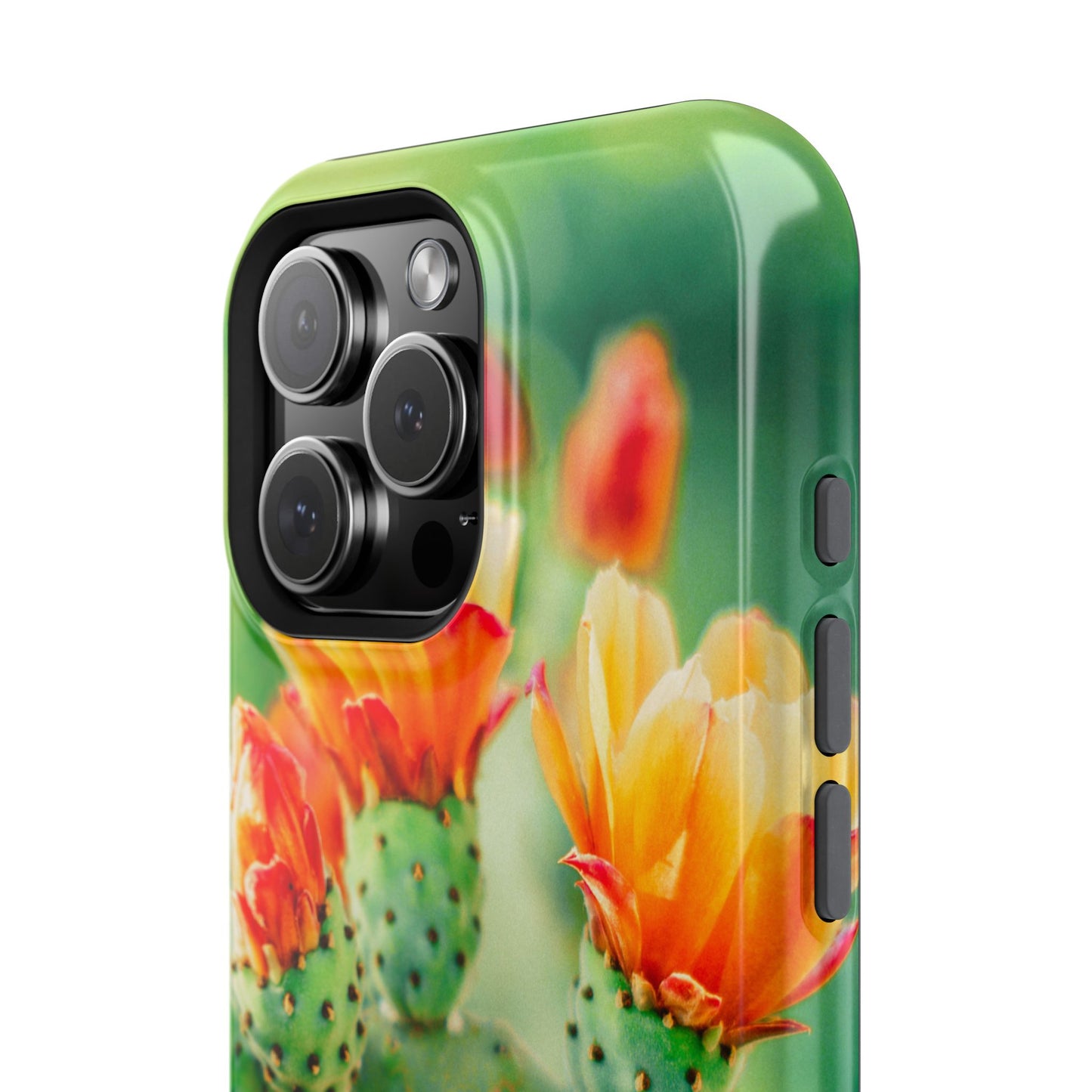 Cactus Bloom Phone Case — Impact-Resistant Floral iPhone Cover