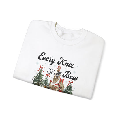 Every Knee Will Bow Philippians 2:10 Unisex Crewneck Sweatshirt