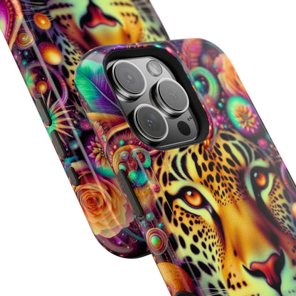 Leopard Psychedelic Phone Case — Vibrant Impact-Resistant iPhone Cover