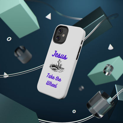 Jesus Take the Wheel Phone Case — Christian Impact-Resistant iPhone Case