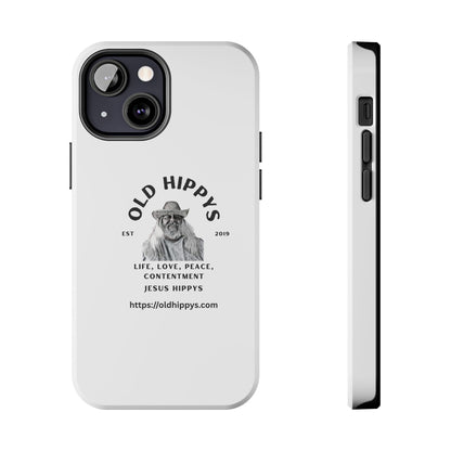 Old Hippys Phone Case — 'Life, Love, Peace, Contentment' Tough Protective Case