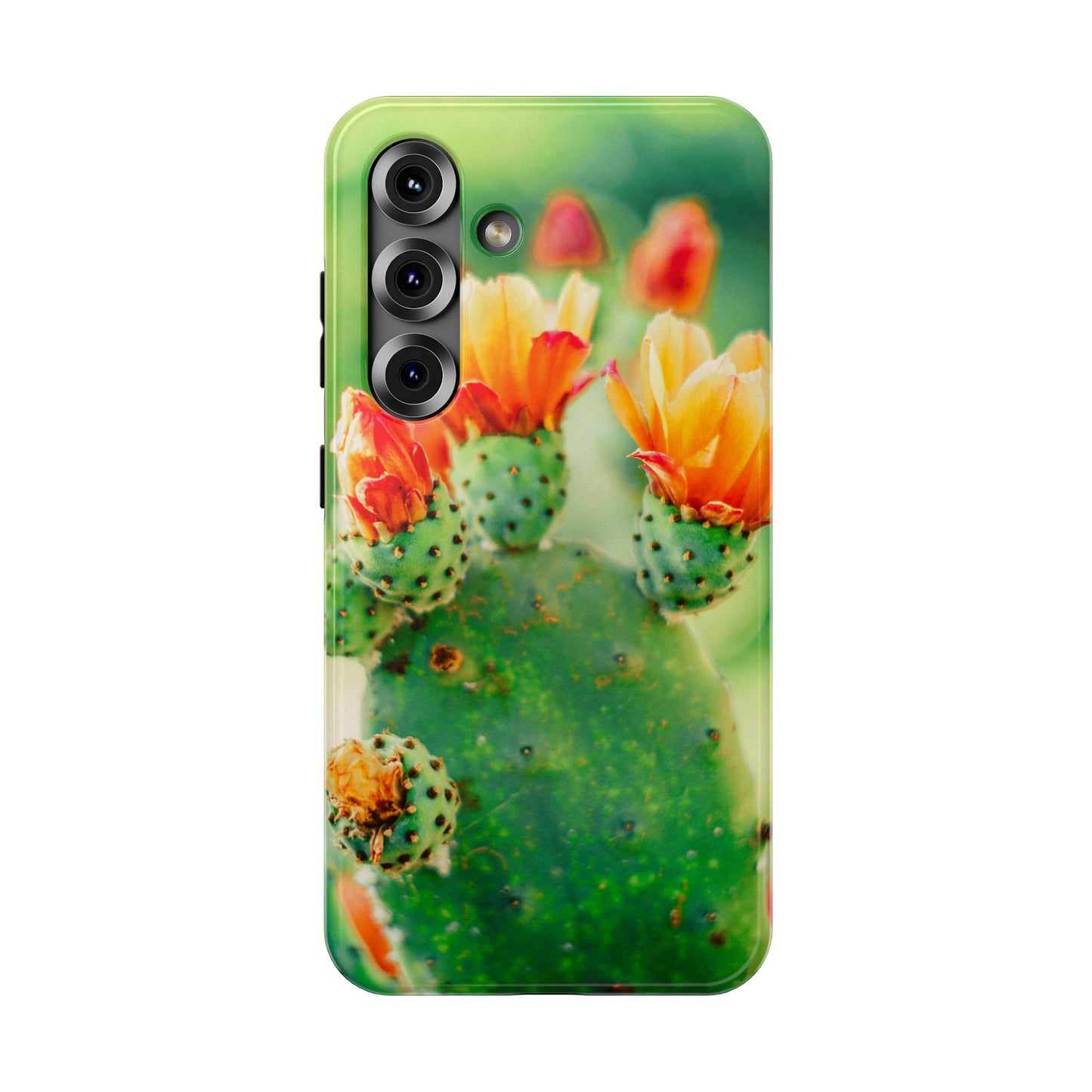 Cactus Bloom Phone Case — Impact-Resistant Floral iPhone Cover