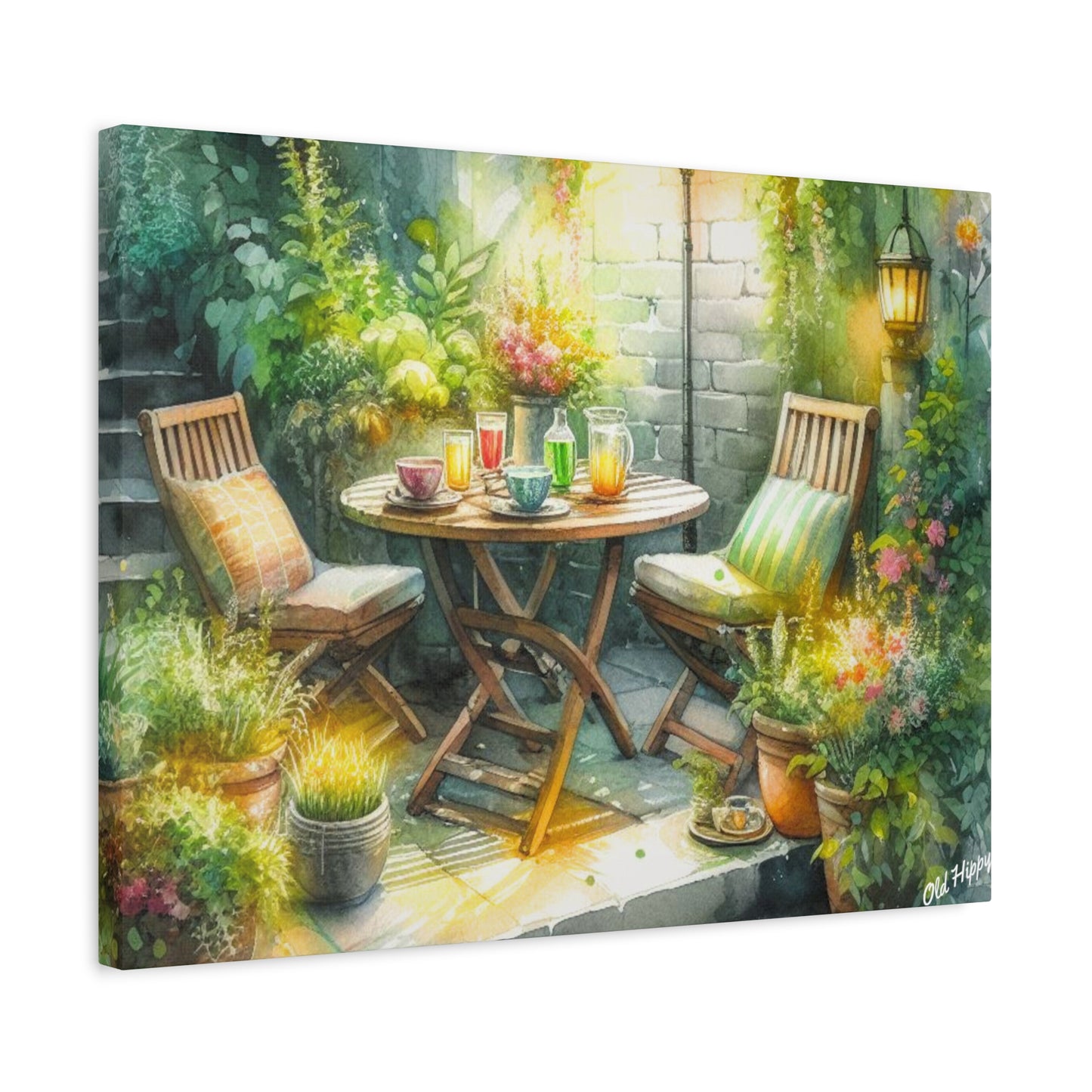 Serene Garden #1 Canvas Wrap