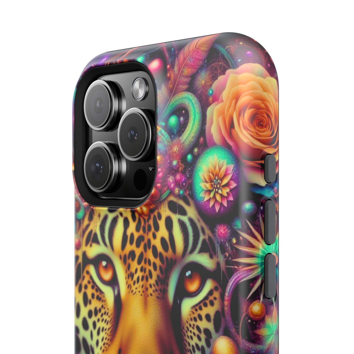 Leopard Psychedelic Phone Case — Vibrant Impact-Resistant iPhone Cover