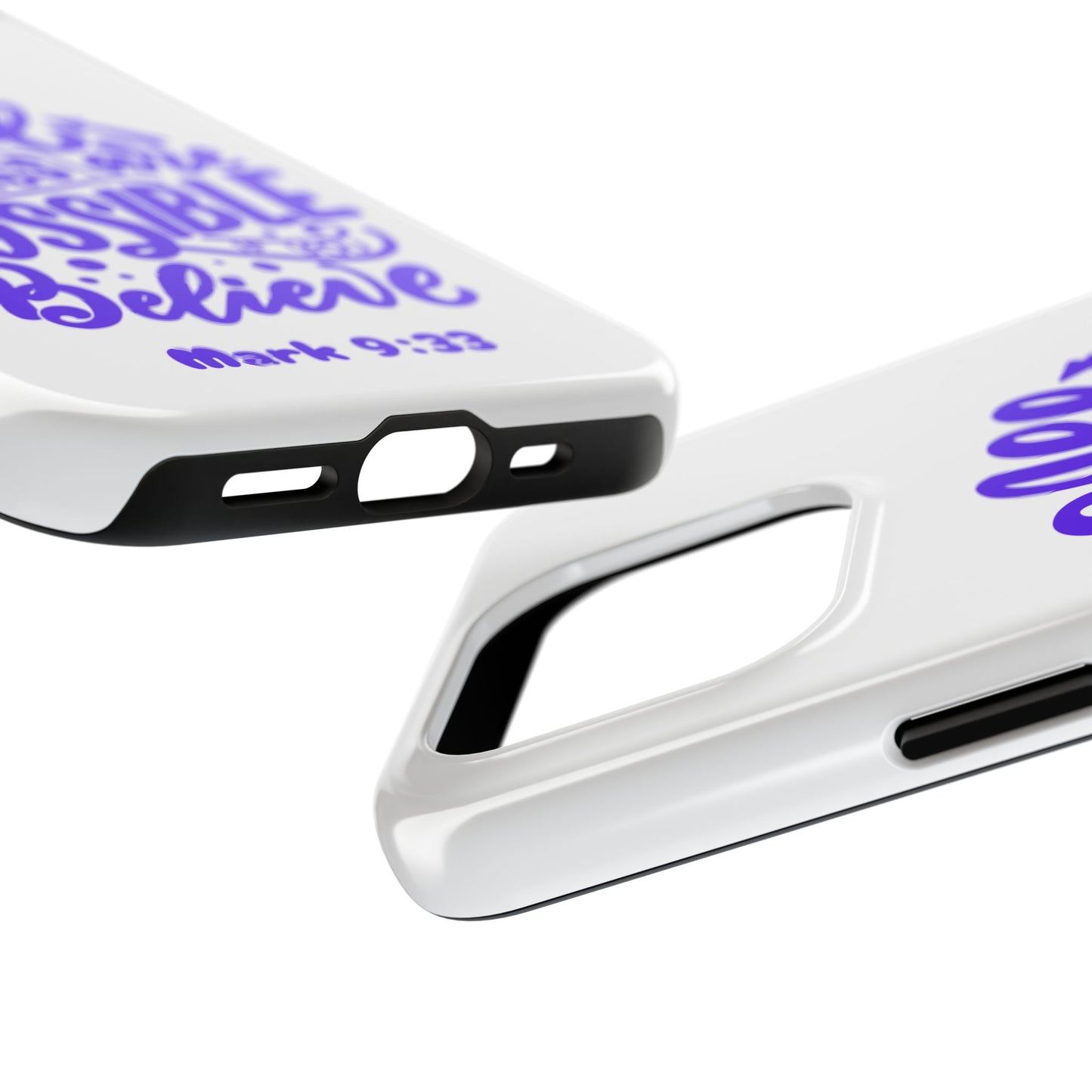 "All Things Are Possible If You Believe" (Mark 9:33) Christian Inspirational Protective Case