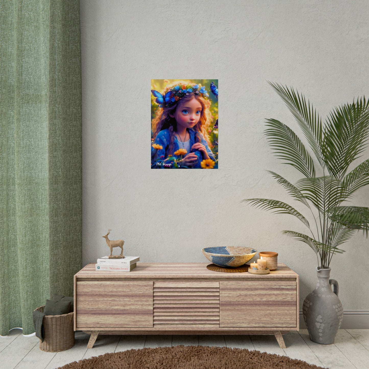 Young Hippie Beauty Fine Art Poster