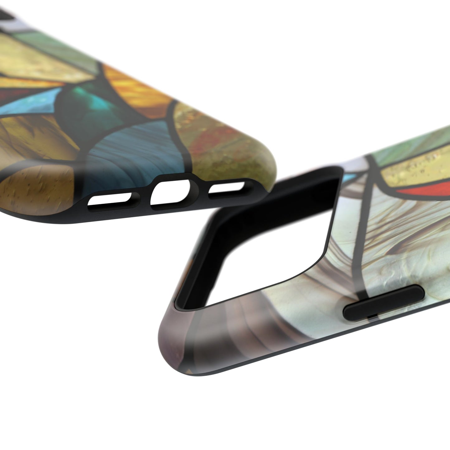 Stained Glass Impact Phone Case — Colorful Mosaic Protective Cover