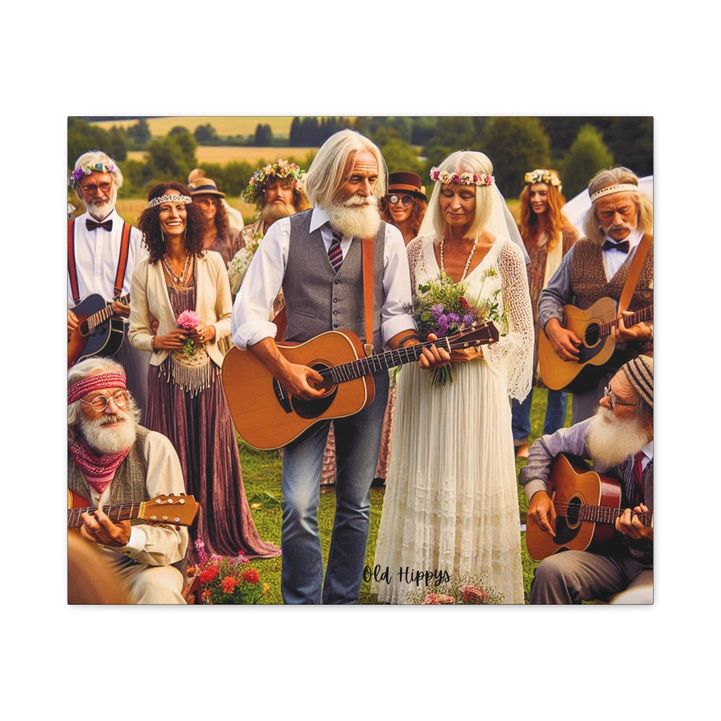 Never Too Old for Love Canvas Wall Art