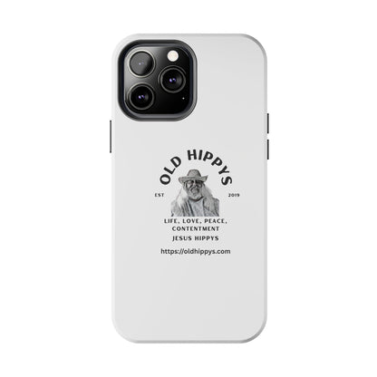 Old Hippys Phone Case — 'Life, Love, Peace, Contentment' Tough Protective Case