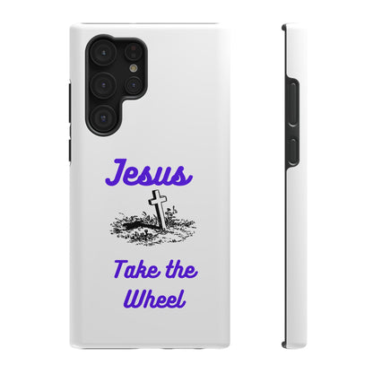 Jesus Take the Wheel Phone Case — Christian Impact-Resistant iPhone Case