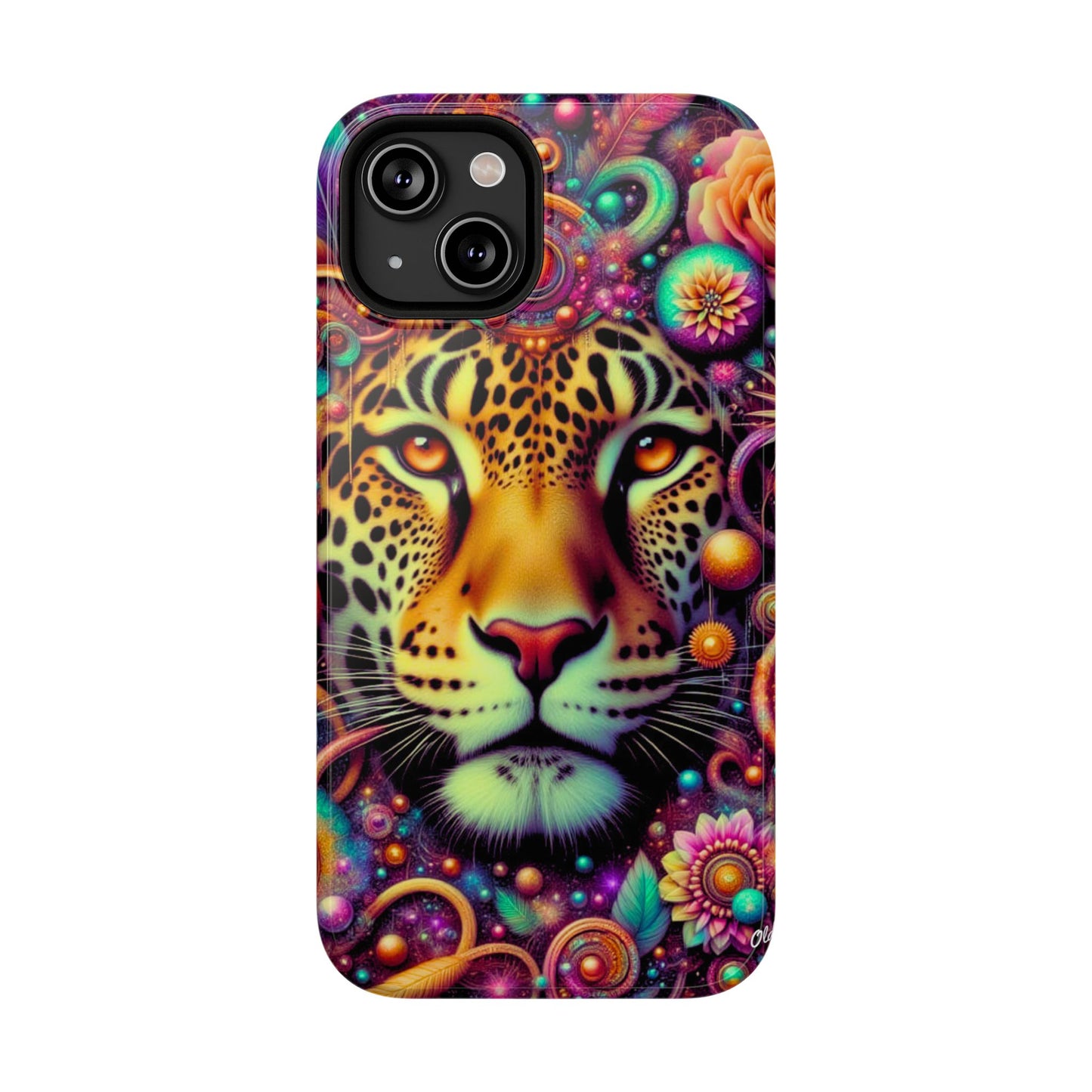 Leopard Psychedelic Phone Case — Vibrant Impact-Resistant iPhone Cover