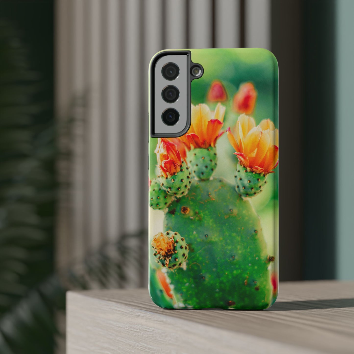 Cactus Bloom Phone Case — Impact-Resistant Floral iPhone Cover