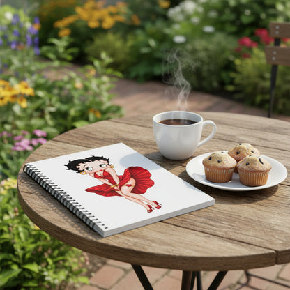 Spiral Notebook betty boop poses