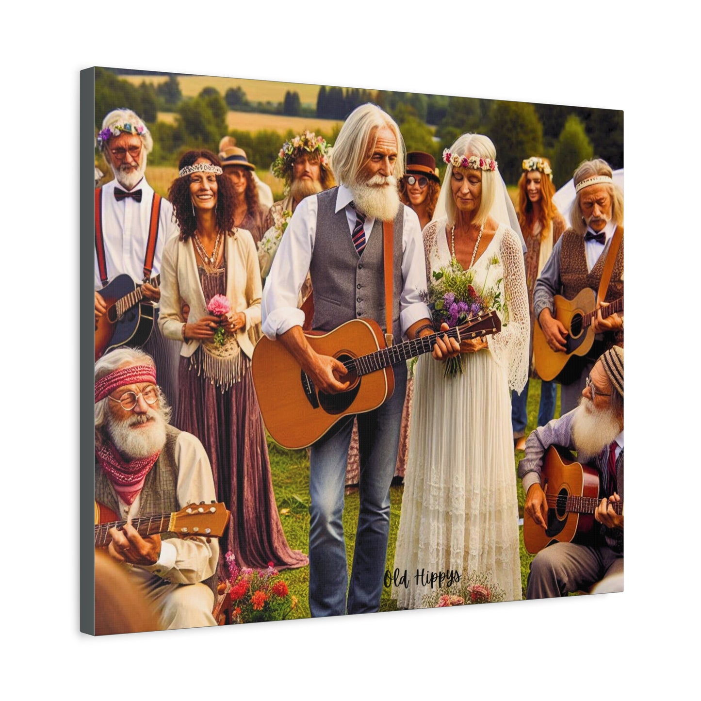 Never Too Old for Love Canvas Wall Art