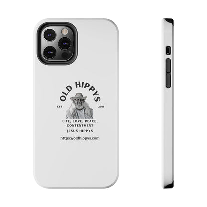 Old Hippys Phone Case — 'Life, Love, Peace, Contentment' Tough Protective Case