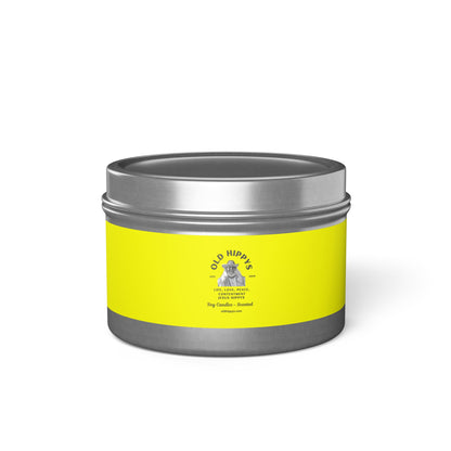 Scented Tin Candle — Bright Citrus Soy Candle from Old Hippys