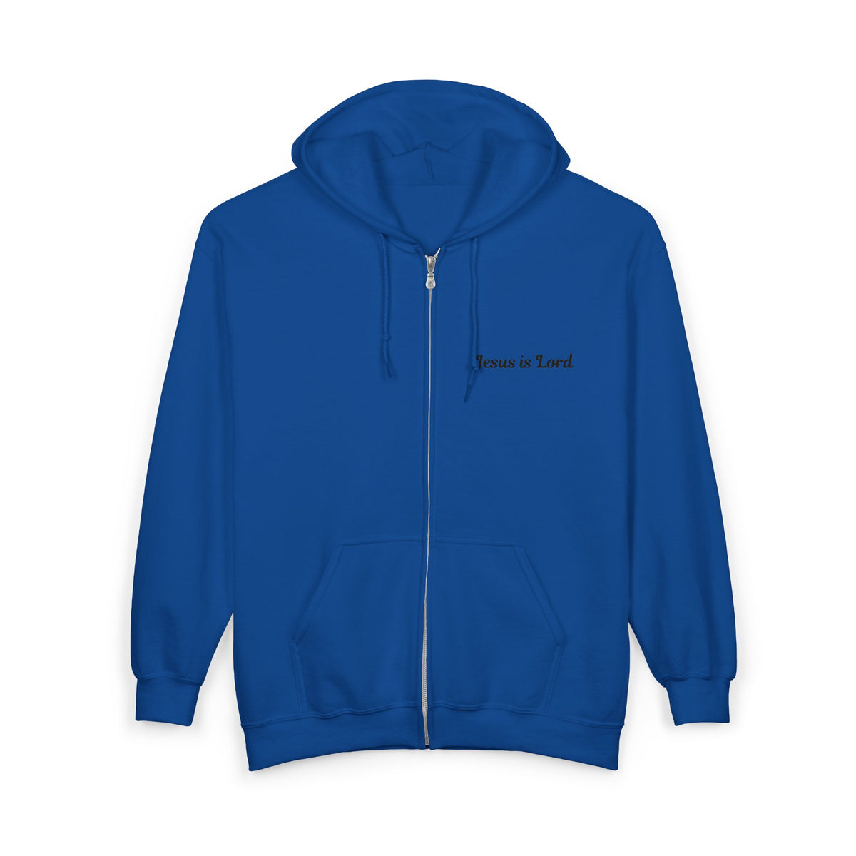 Jesus Is Lord Full-Zip Hoodie — John 3:16 Cross