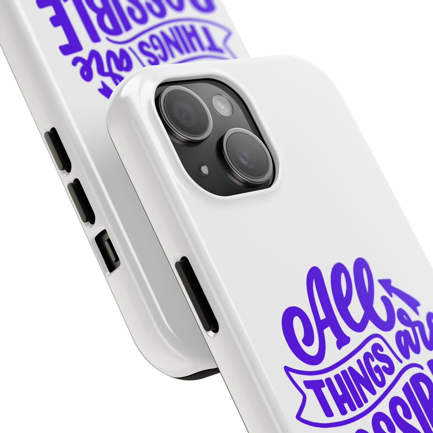 "All Things Are Possible If You Believe" (Mark 9:33) Christian Inspirational Protective Case