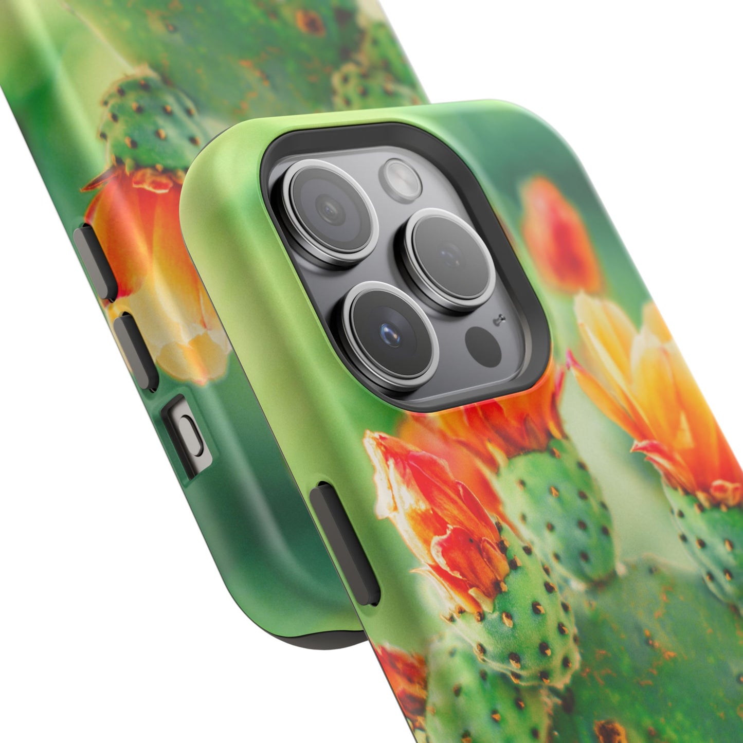 Cactus Bloom Phone Case — Impact-Resistant Floral iPhone Cover