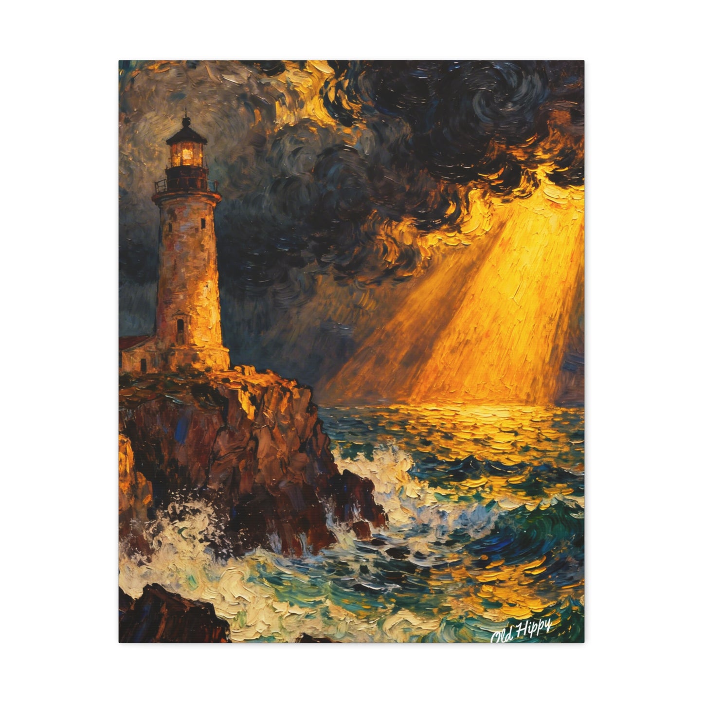 When Heaven Breaks Through Canvas Art by Old Hippy